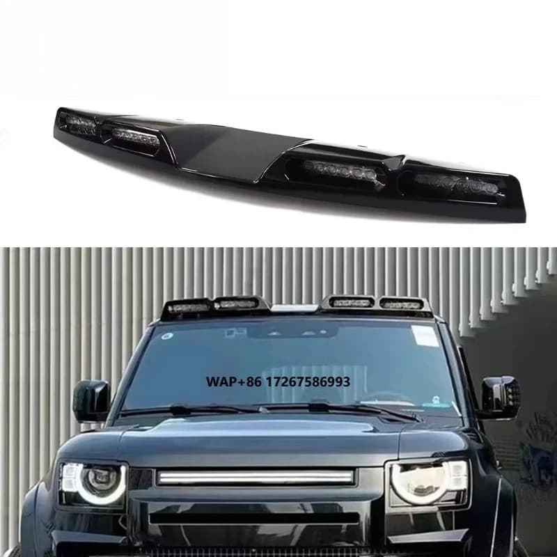 Waterproof Glossy LR  90 110 Roof Light Bar Pod New Dry Carbon Fiber ABS Material for  for Bumper Type