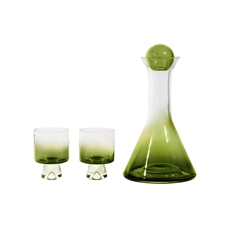 Handmade whiskey, red wine and wine set, high-end light luxury gift set, wedding gift.