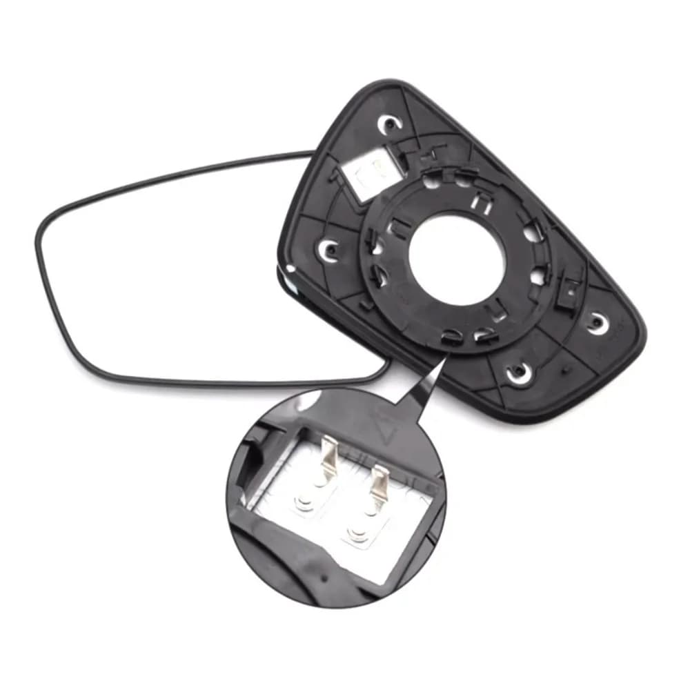 Protective Cover Crystal White Door Mirror Shell For Kia Forte 2013-2018 Picture Frame Heated Lens Car Rearview Accessories
