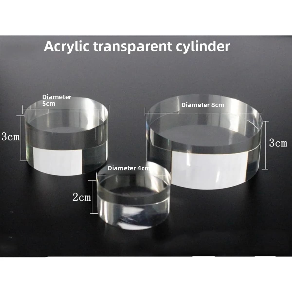 Transparent Acrylic Plastic Cylindrical Cosmetic Base Crystal Box Booth Plexiglass Floor to Ceiling Jewelry Display Stand