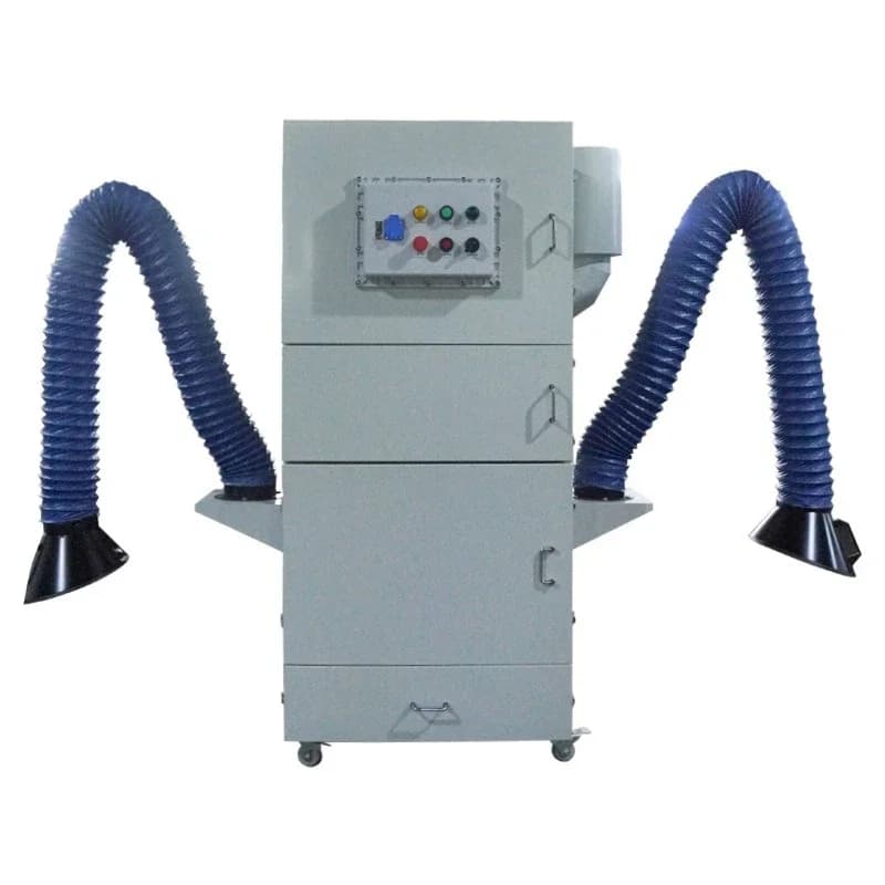 Mobile single and double arm welding purifier dry filter cartridge dust collector dust removal welding dust-free dust reduction