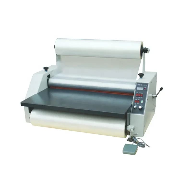 25 Inch Maximum Width Single Sided And Double Sided Automatic Laminator Cold And Hot Film Laminating Machine