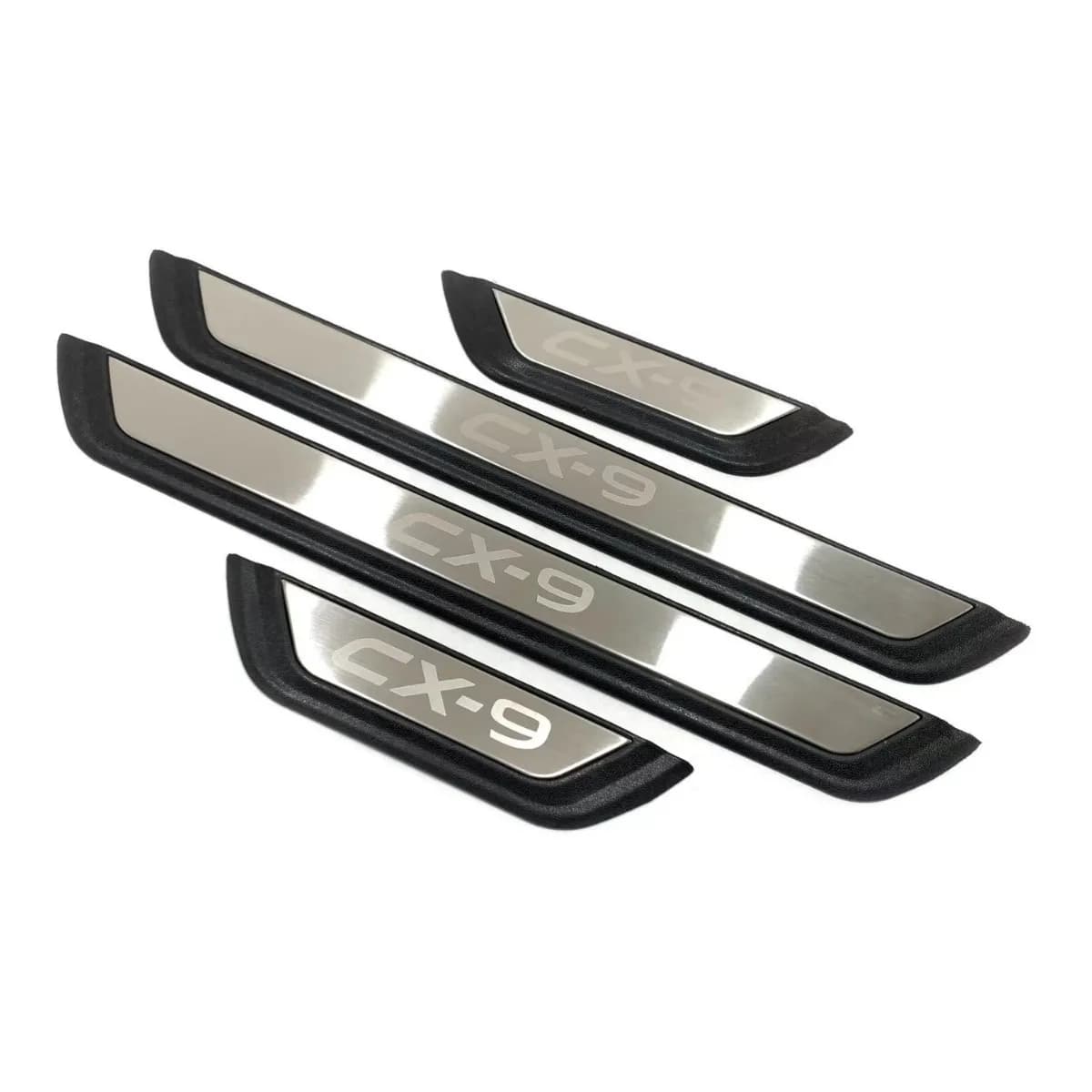 For Mazda CX-9 CX9 CX 9 2022 -2027 Car Door Sill Plates Stainless Steel Plastics 3D Interiors Accessories Auto Part