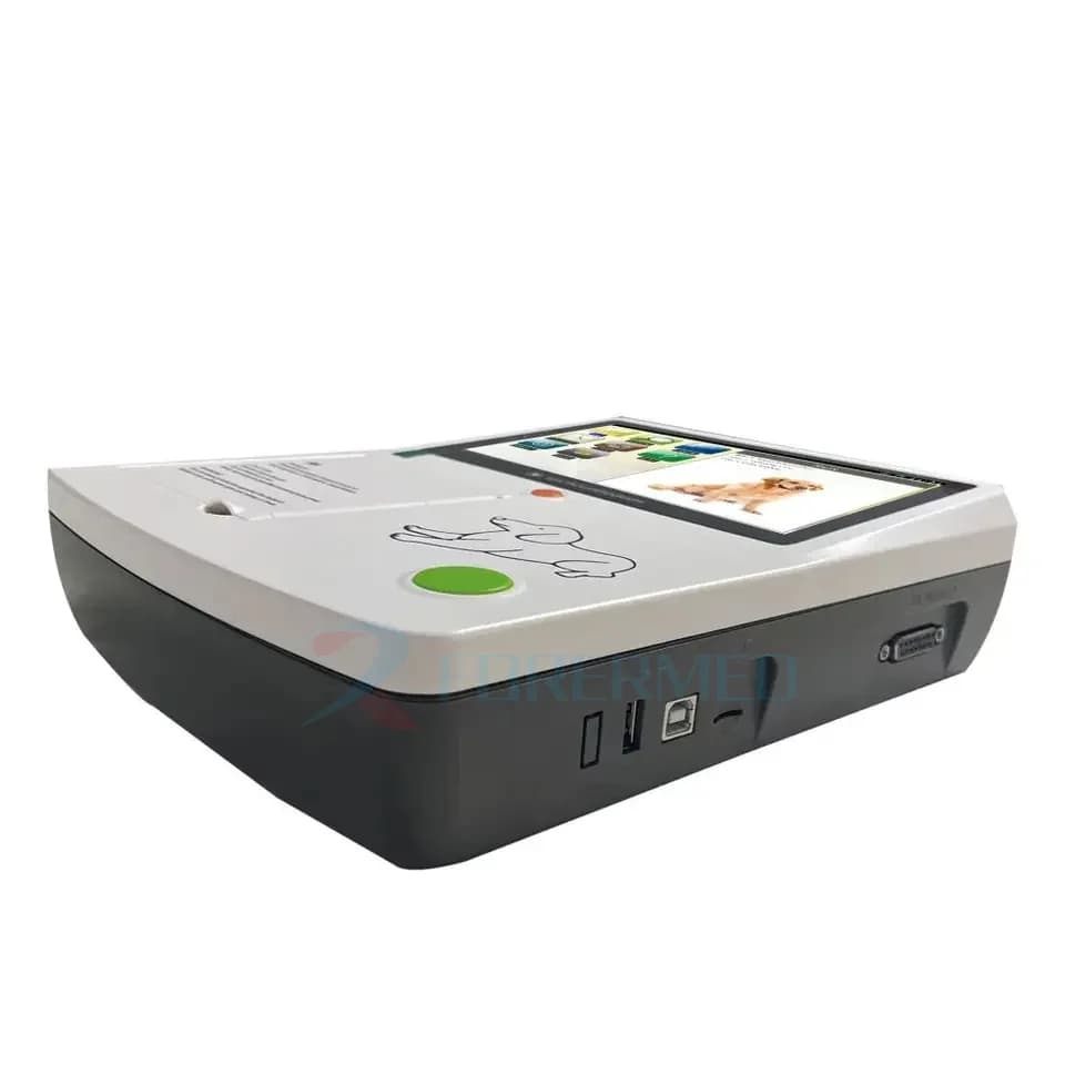 3 Channels 12 Leads Electrode Ecg Portable ECG Device Veterinary 7 Leads ECG Electrocardiogram Machine