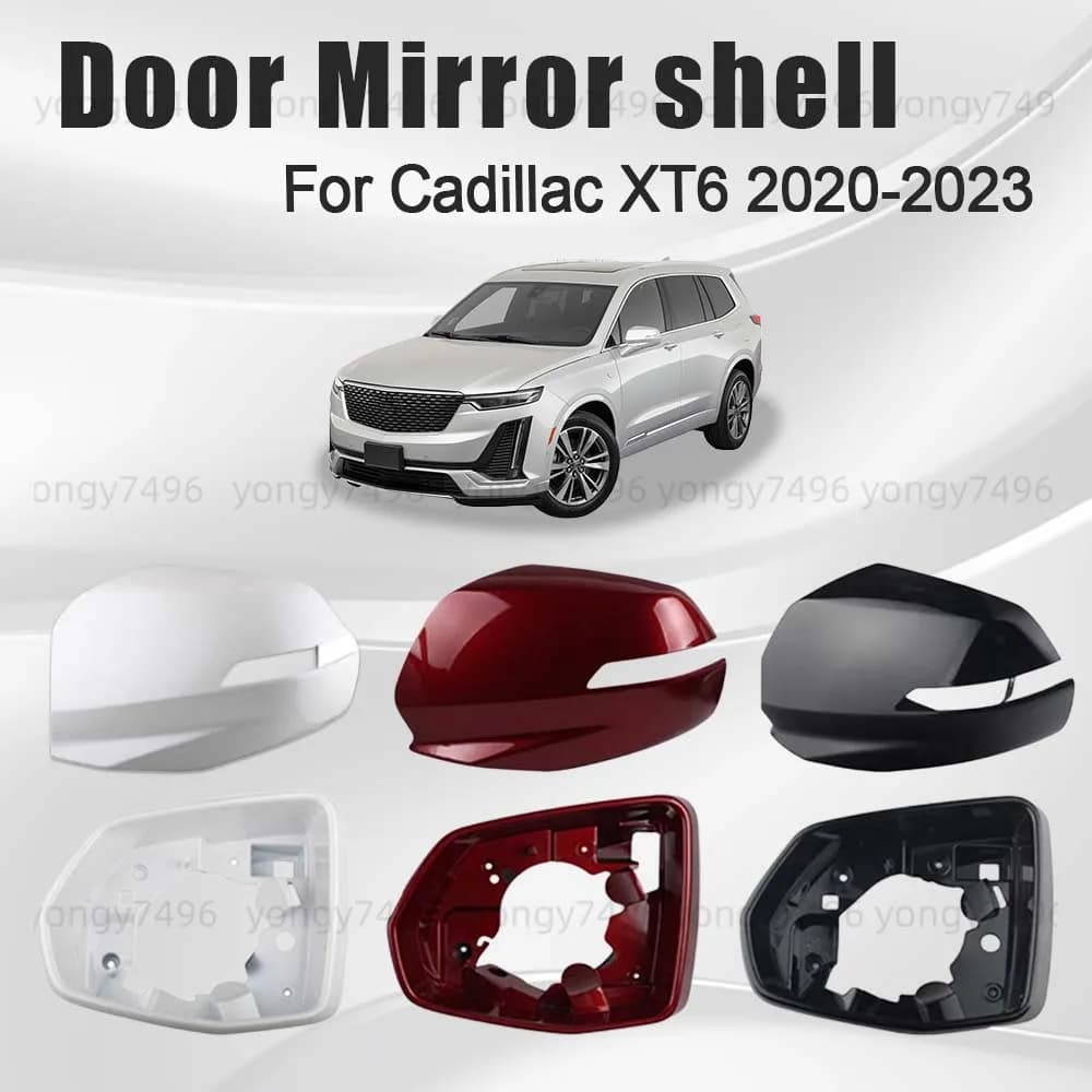 Protective Cover Door Mirror Shell For Cadillac XT6 2020 2021 2022 2023 Lower Support Picture Frame Replace Styling Accessories
