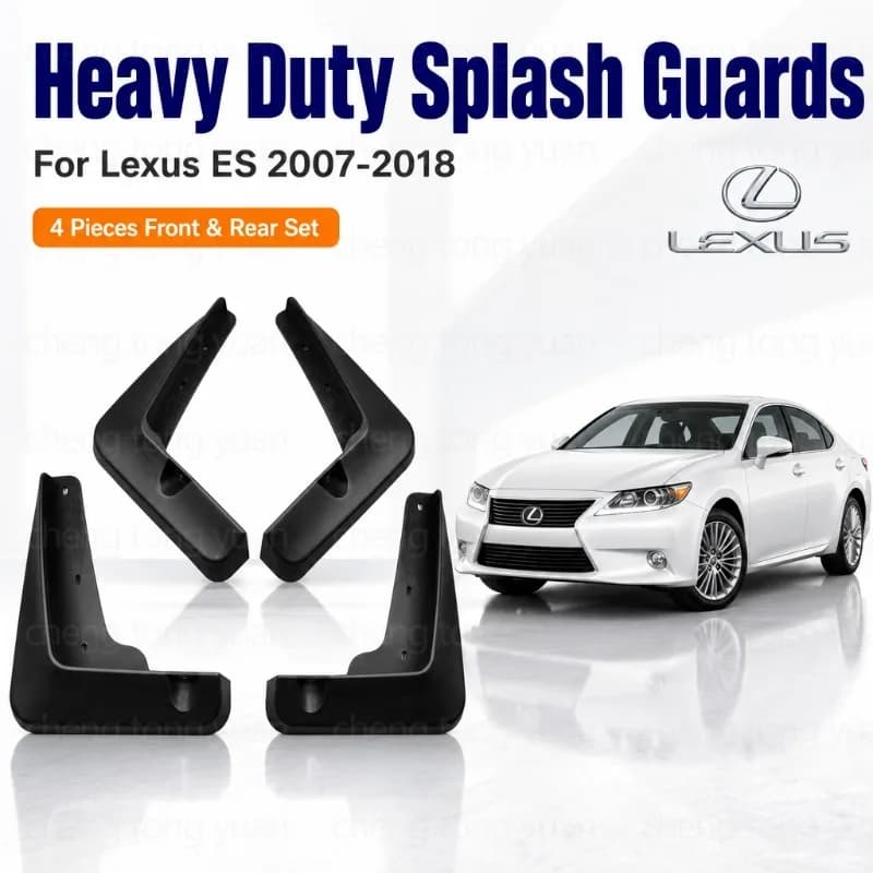 Mud Flaps Auto Mudguards Fenders for LEXUS ES 2007-2018 Black ABS Exterior Car Accessories Tire for Protection Vehicle Decor