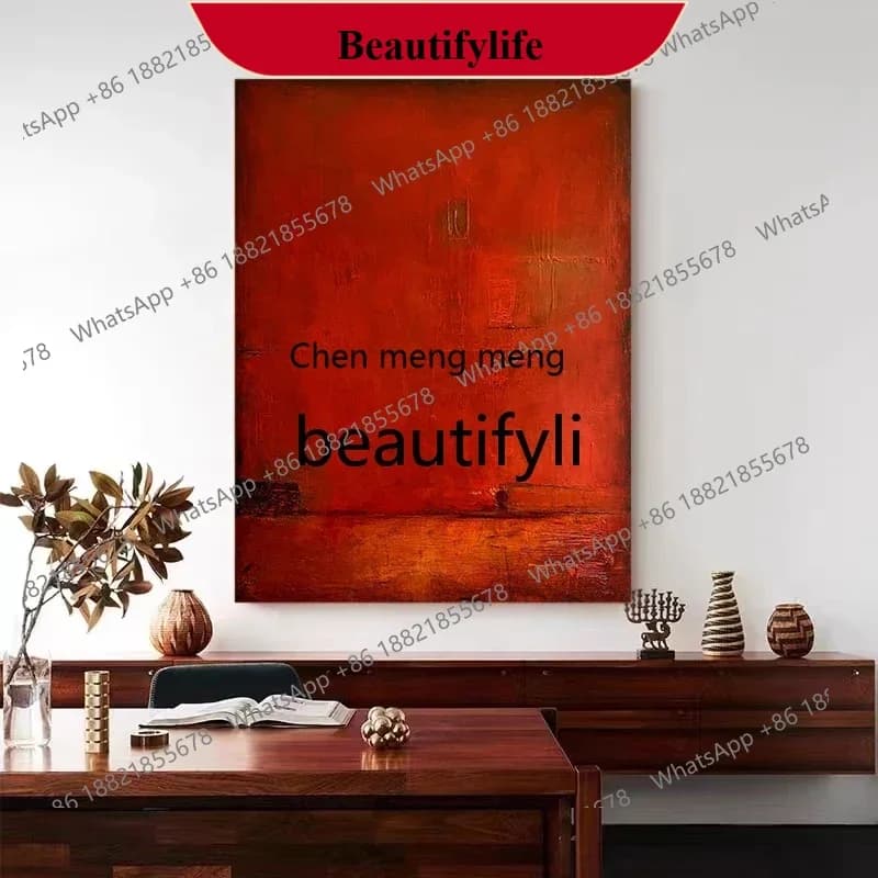 D178 Hand painted oil painting living room three-dimensional decorative painting wabi sabi abstract texture, hanging painting