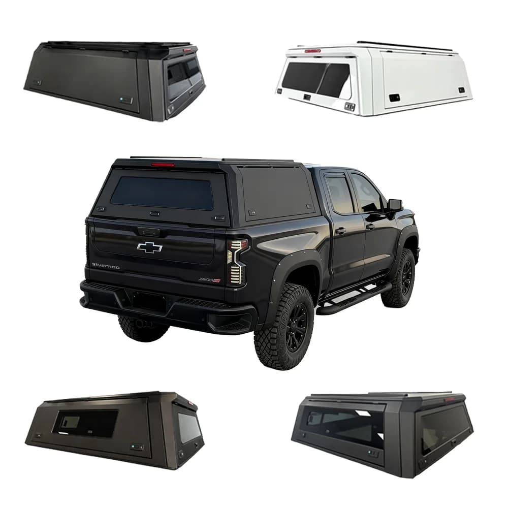 Waterproof Sports Aluminum Alloy Hardtop with Tailgate & Key Lock for Ford F150 2015+ & Dodge Ram 1500/Laramie 2019 (Customized)