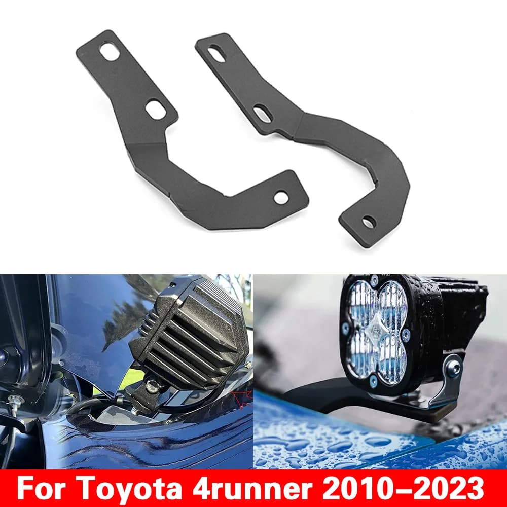 Light Mounting Bracket LED Work Light Upper Hood Spotlight Fog Lamp Holder for Toyota 4Runner 2010-2022 for Tundra 2007-2021