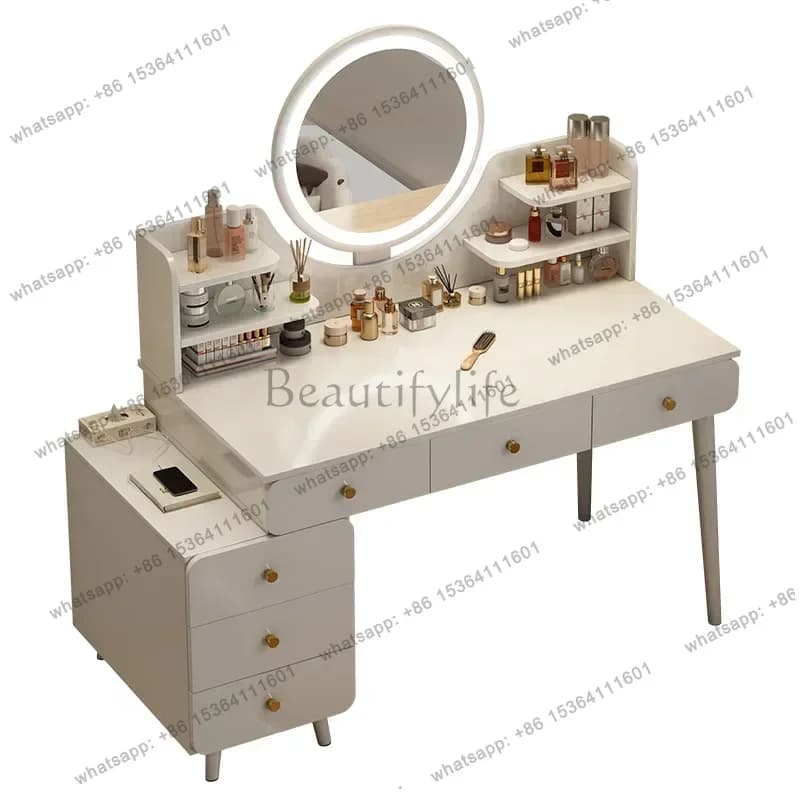 zj.Nordic Makeup Dressers Drawer Storage Living Room Dressing Tables Girl Home Drawers Cabinet Coiffeuse De Chambre Decoration