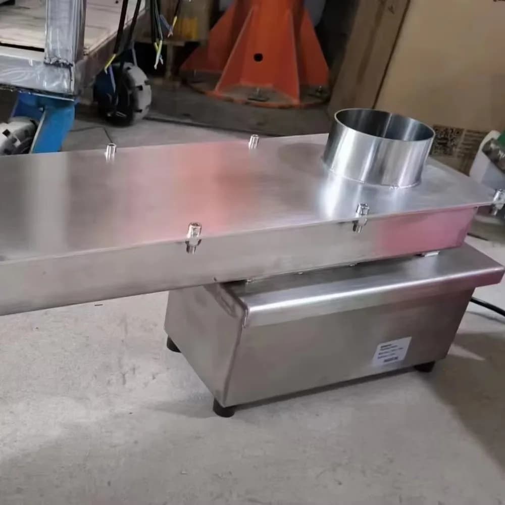 DSW Fully Enclosed Electromagnetic Vibrating Feeder With Support Cabinet Dustproof For Powder Granules 60KW 1 Year