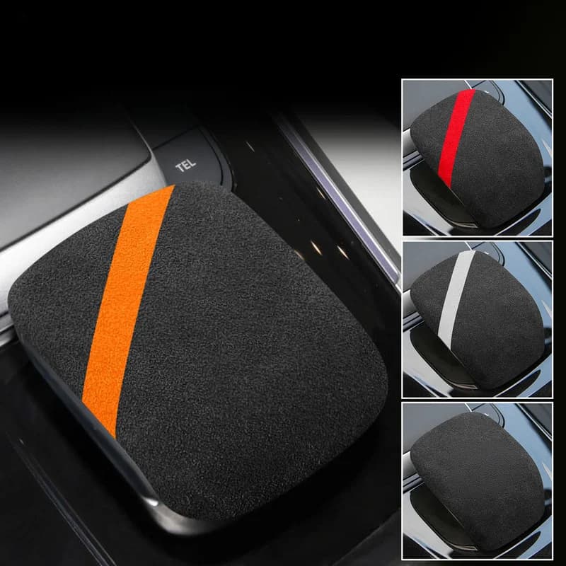 Gear Shift Knob Cover Armrest Cover Accessory Suede Material For Mercedes Benz GLA Glb Eqa Eqb A Class Modified