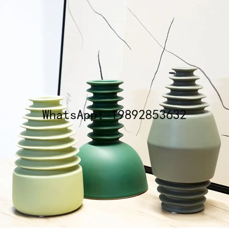 DSA Nordic minimalist abstract art ceramic vase ornament