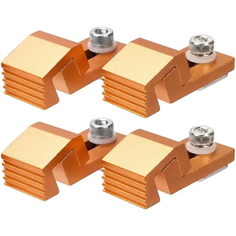 4PCS Router Side Pressure Plate Clamps For 3018 CNC Machine,T-Track & Perforated Worktables-For Secure CNC Machining