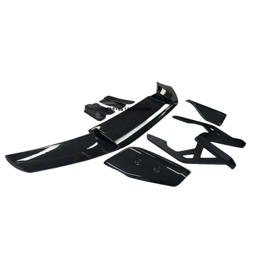 Carbon Fiber Spoiler Wing Front Style Single Deck Replacement for G82/M4 Rear Trunk Diffuser for CSL Model