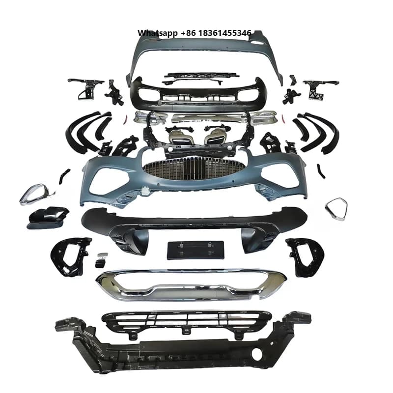 For  Vito V-Class W447 (2016-2023) Upgrade to 2024 GLS  Style Full Body Kit Front Rear Bumper Suitable