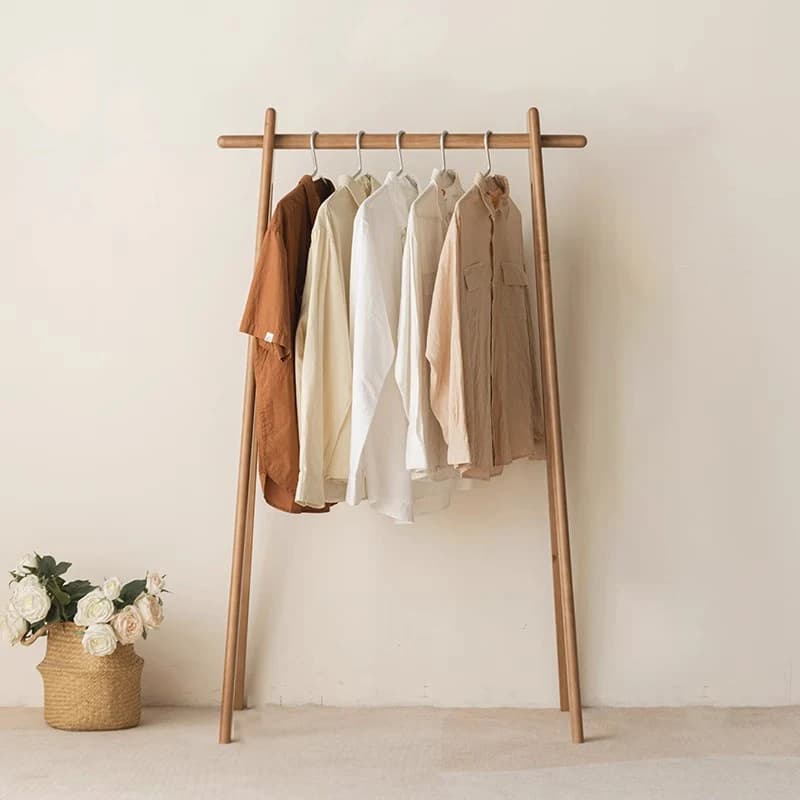 Vintage Wood Wall Coat Rack Bedroom Standing Clothes Hangers Coat Rack Hall Furniture Design Mueble Para Ropa Modular Furniture