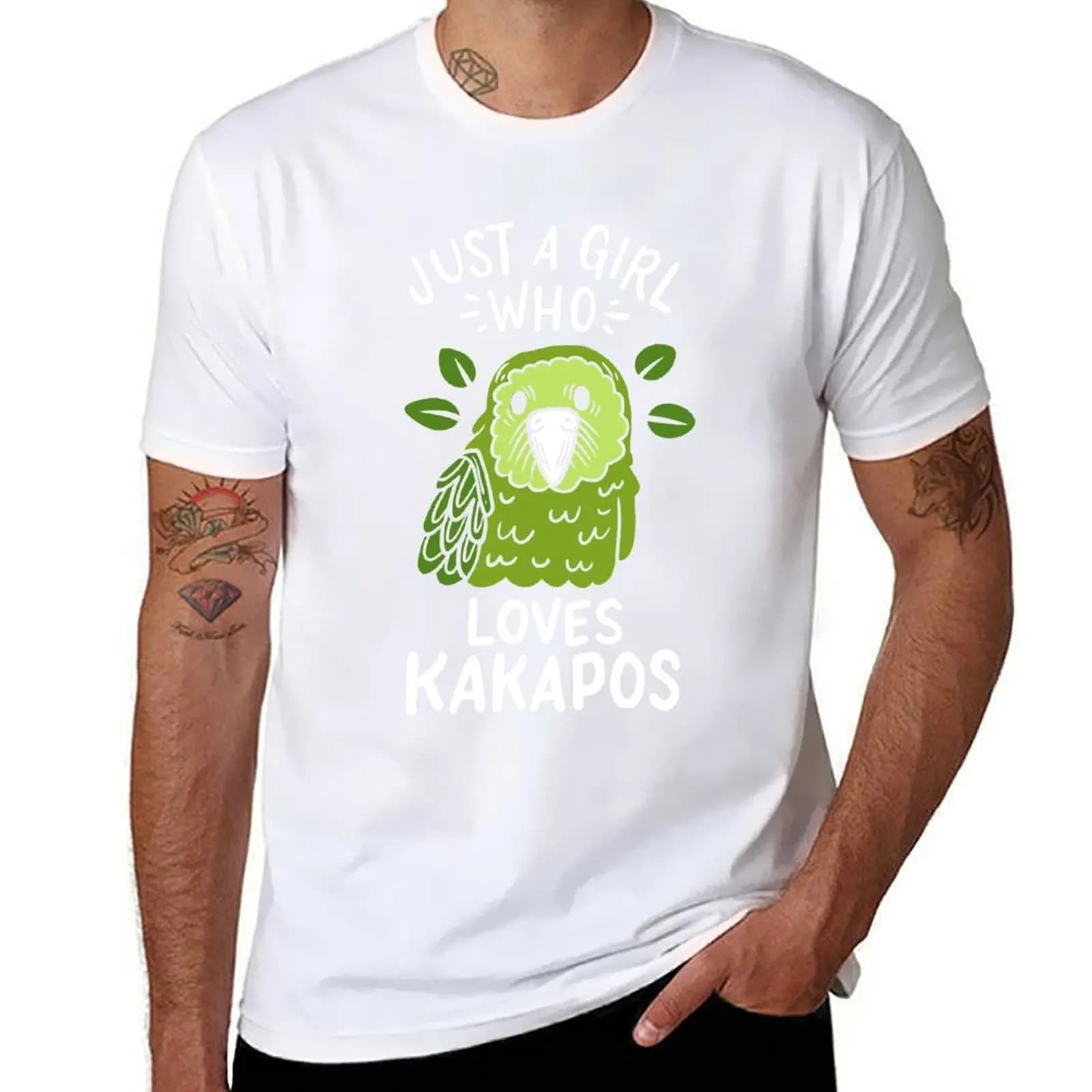 Kakapo Birds Kakapo Lover T-Shirt man t shirt heavy cotton t shirt for man T-Shirt