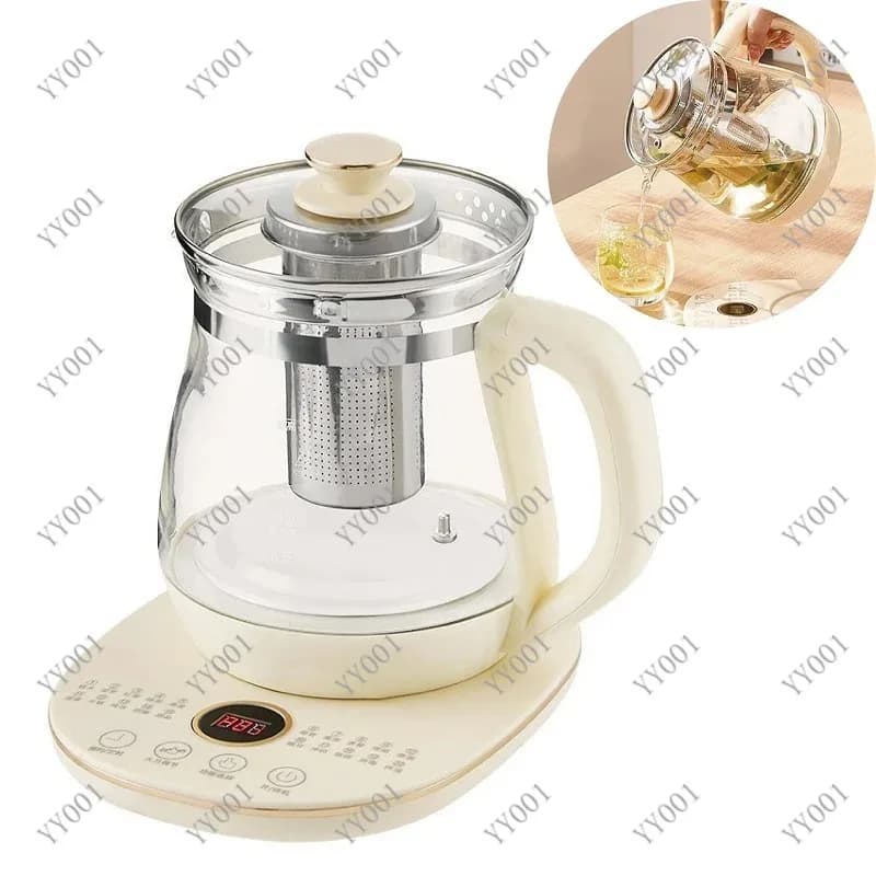 1.8L Health Kettle Glass Tea Maker Automatic Electric Kettle Thermostatic Milk Kettle 220V