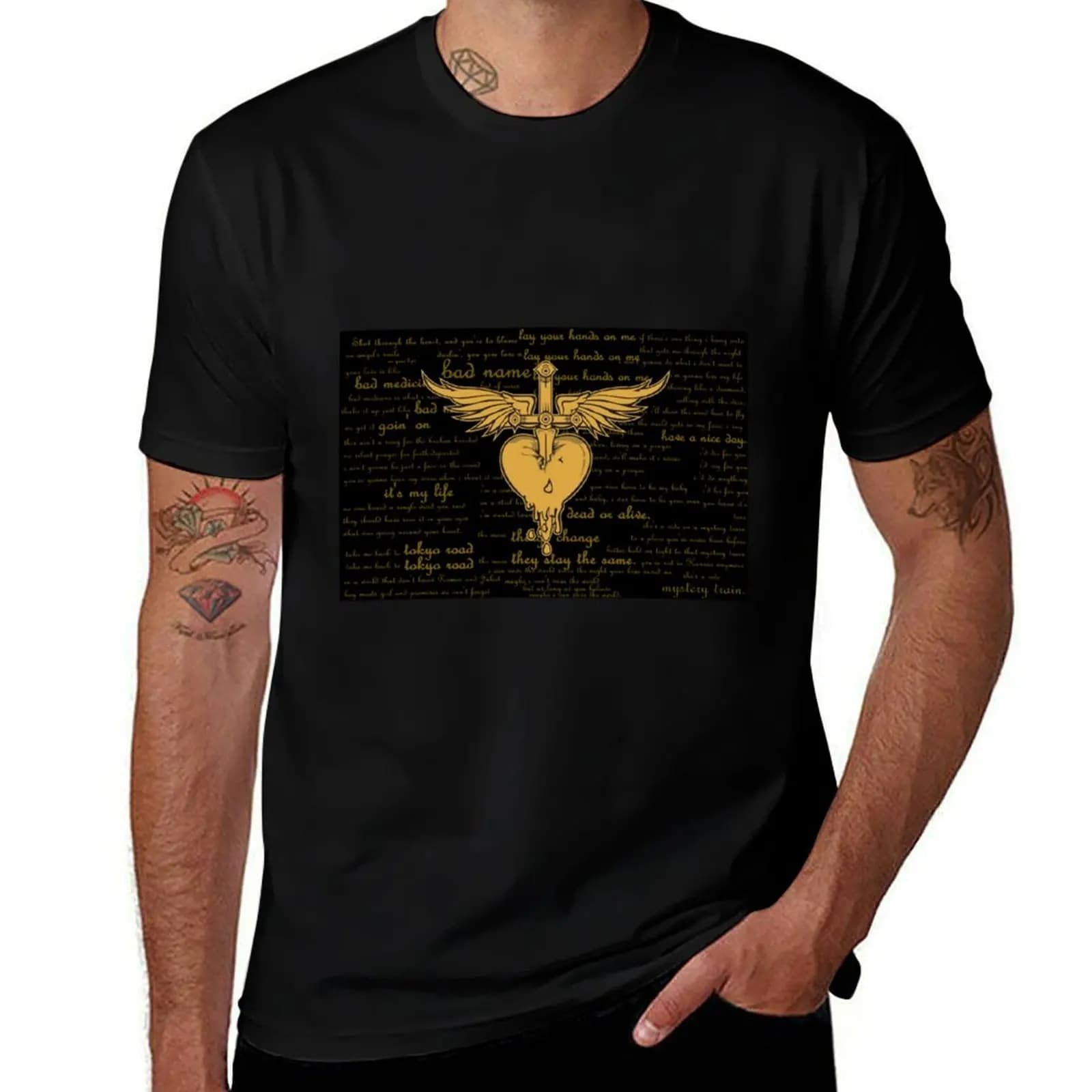bad name bon HEAVY jovi tokyo road T-Shirt street wear customs design your own baggy shirts mens graphic t-shirts big and tall