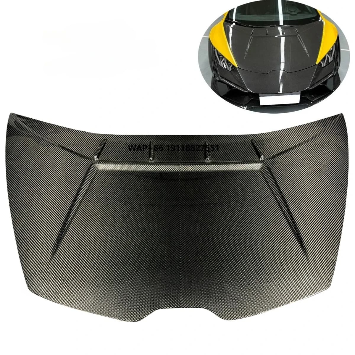 Tecnica Style Dry Carbon Fiber Front Trunk Bonnet Hood forHuracan LP610 LP580 EVO Perforamante Carbon Engine Hood