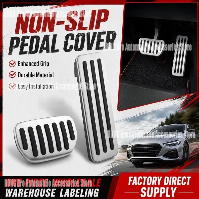 For Xiaomi SU7 YU7 Accelerator Brake Pedal Stainless Steel Non Slip Wear Resistant Foot Rest Cover Car Interior Accessories