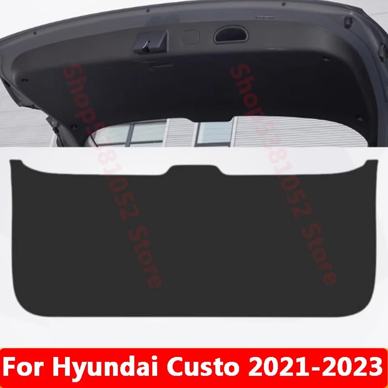 For Hyundai Custo 2021 2022 2023 Car PU Rear Trunk Tailgate Protection Pad Cover Decorative Trunk Pad Accessories Sticker