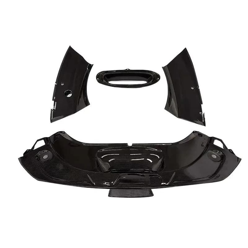 Dry Carbon Fiber Front Trunk Engine Bay Cover Replacement Mod Parts for Ferrari F8 2020-2023