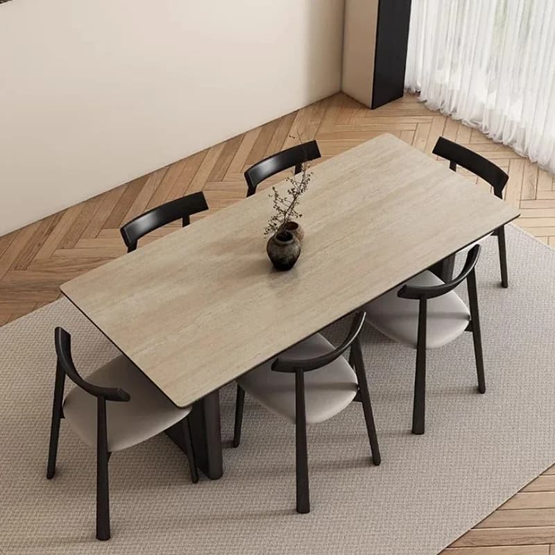 Combination Rectangular Dining Table European Center Restaurant Legs Metal Dining Table High Wood Wohnzimmertisch Furniture Home