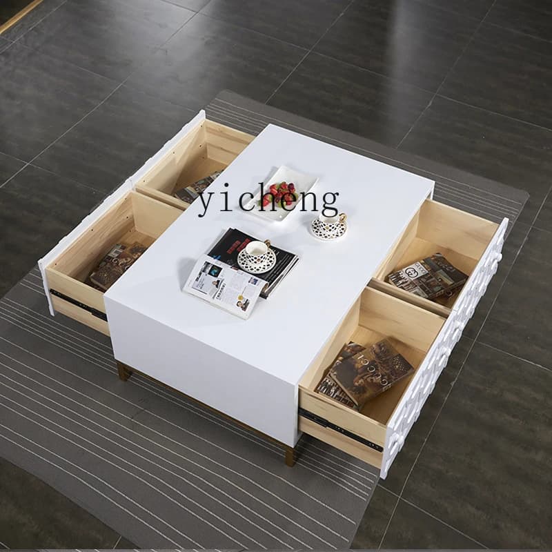YFY  modern simple style coffee table post-modern light luxury style large and small apartment high-end TV cabinet combination