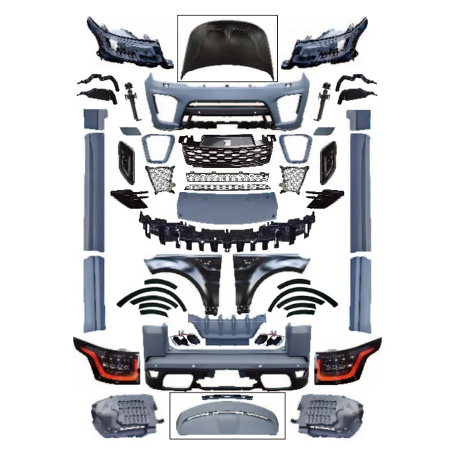 Hot Selling for  Range Rover 2014-2017 Sport Modified Upgrade to 2018-2022 SVR / OE Bodykit