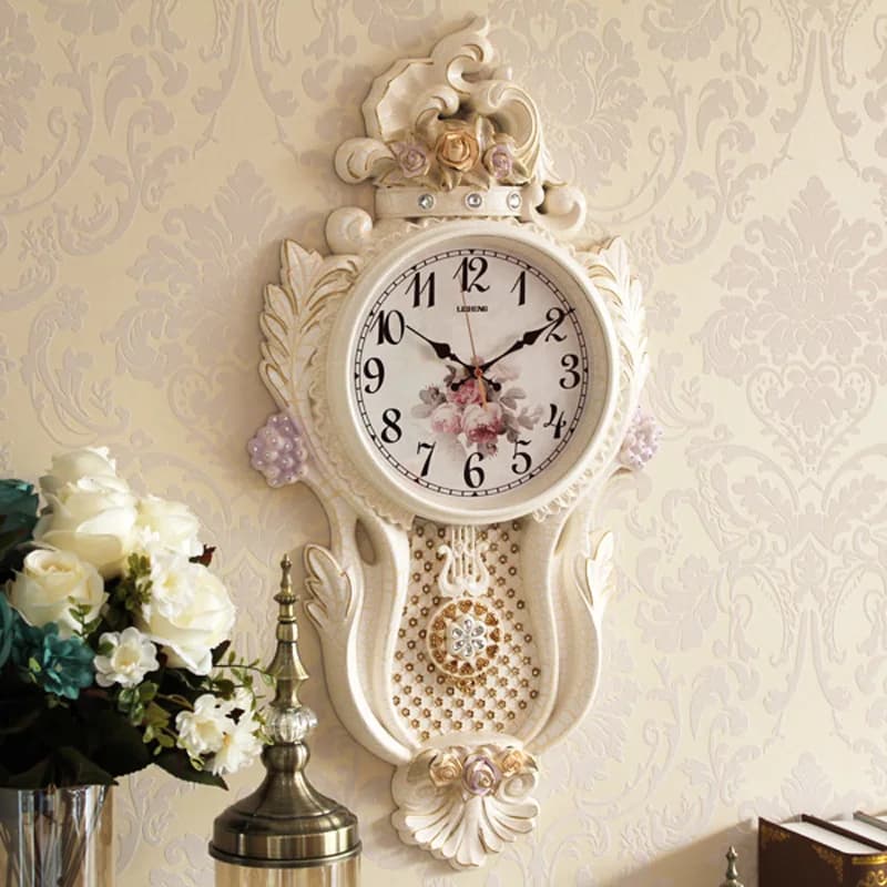 White Designer Wall Clock Fashion Premium Upgrade Cute Nordic Digital Clock Living Room Vintage Orologio Da Parete Home Decor