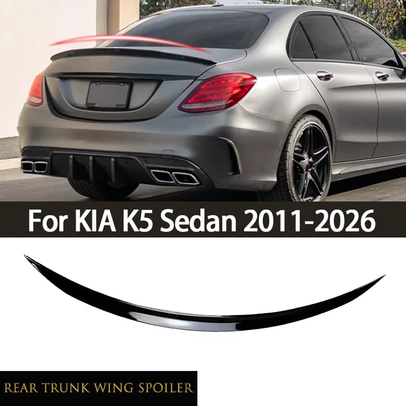 Car Exterior Tuning Rear Trunk Lid Spoiler Wing Stickers For KIA K5 Sedan 2011-2026 Auto Accessories