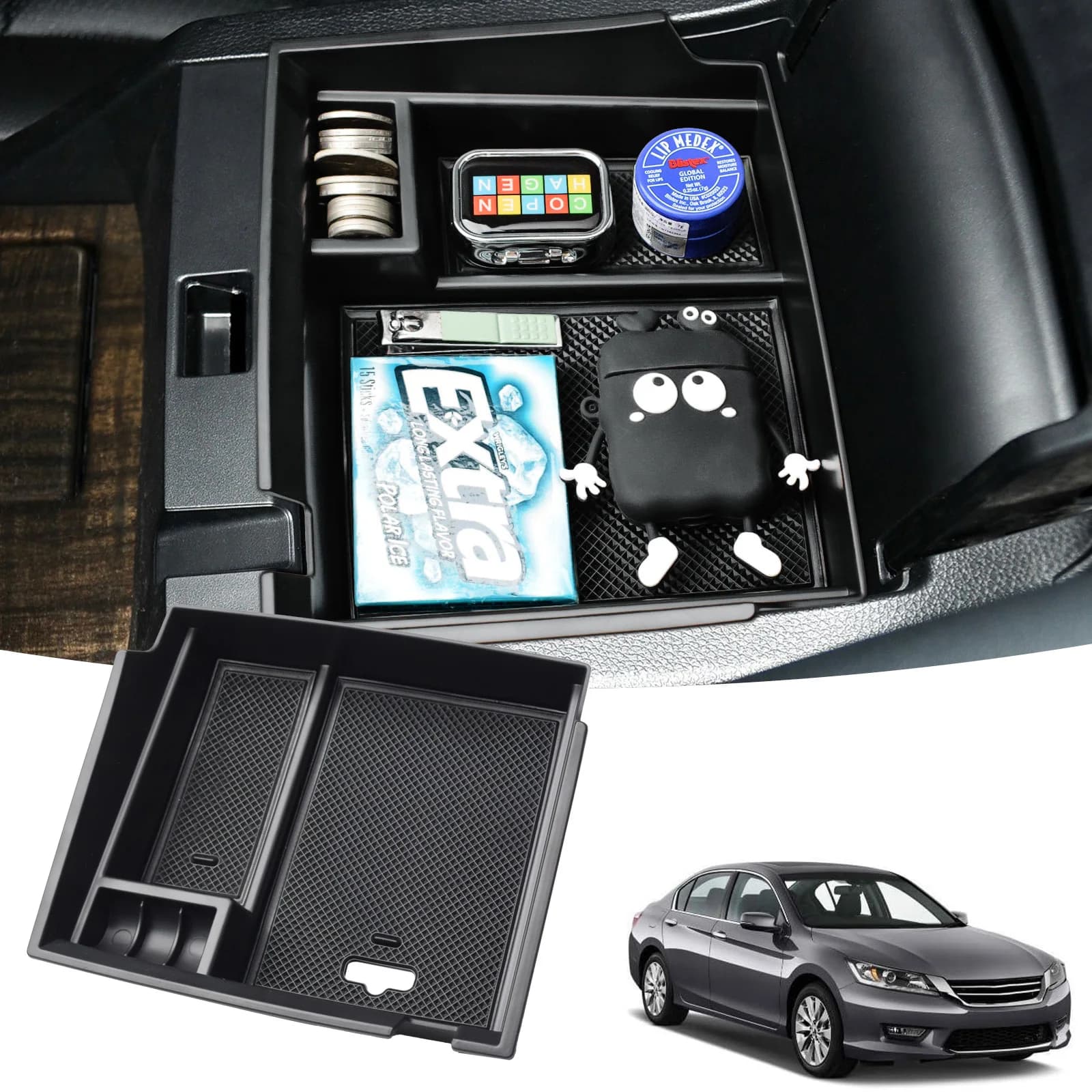 Armrest Box Storage For Honda Accord Sedan 2013 2014 2015 2016 2017 Car Center Console Organizer Tray Accessories ABS S Car Box