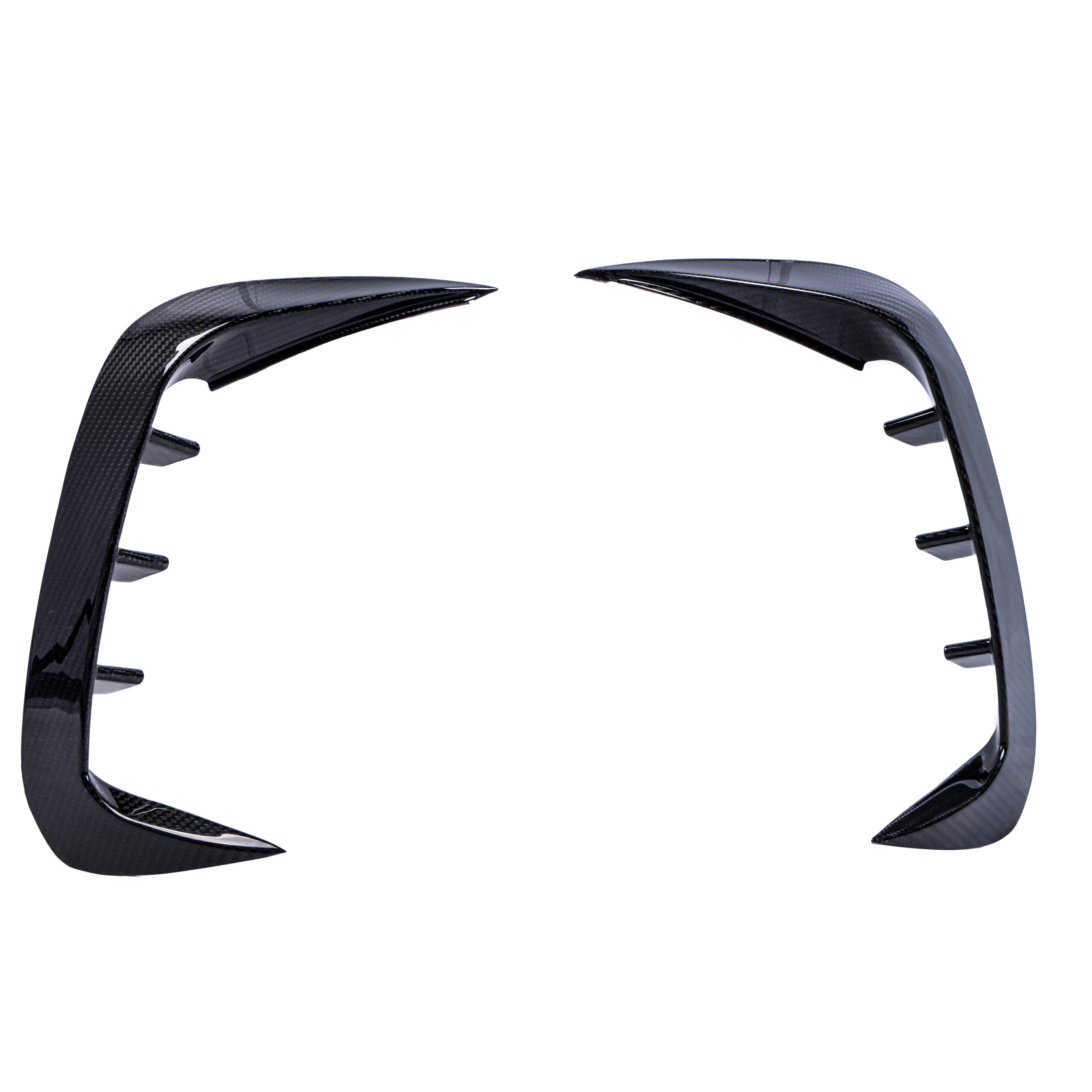 630HOTCarbon Fiber Rear Bumper Trim Frame for BMW G22 G23 4 Series Coupe (2020 2024) | Gloss 3K Weave