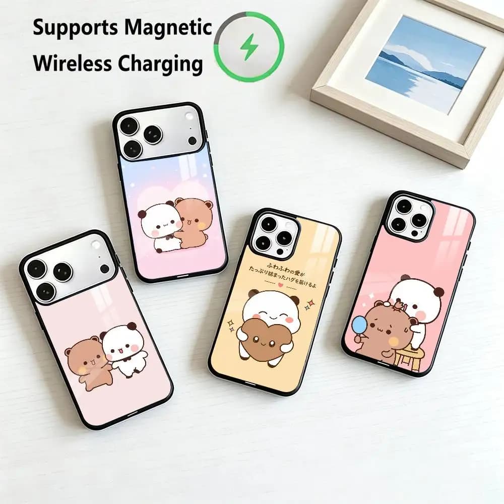 Bubu-U Dudu Cute  Phone Case For iPhone17,16,15,14,13,12,11 Plus,Pro Supports Magnetic Wireless Charging Gift