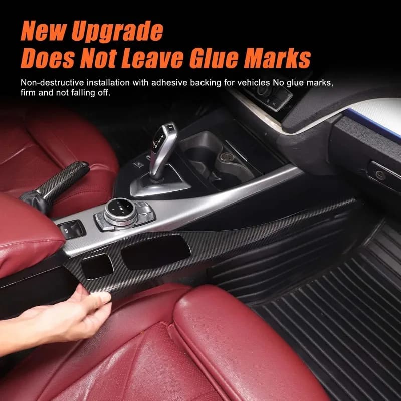 For BMW 2 Series F23 2014-2019 ABS Carbon Fiber Car Multimedia Button Panel Trim Cover Interior Car Modification Accessories