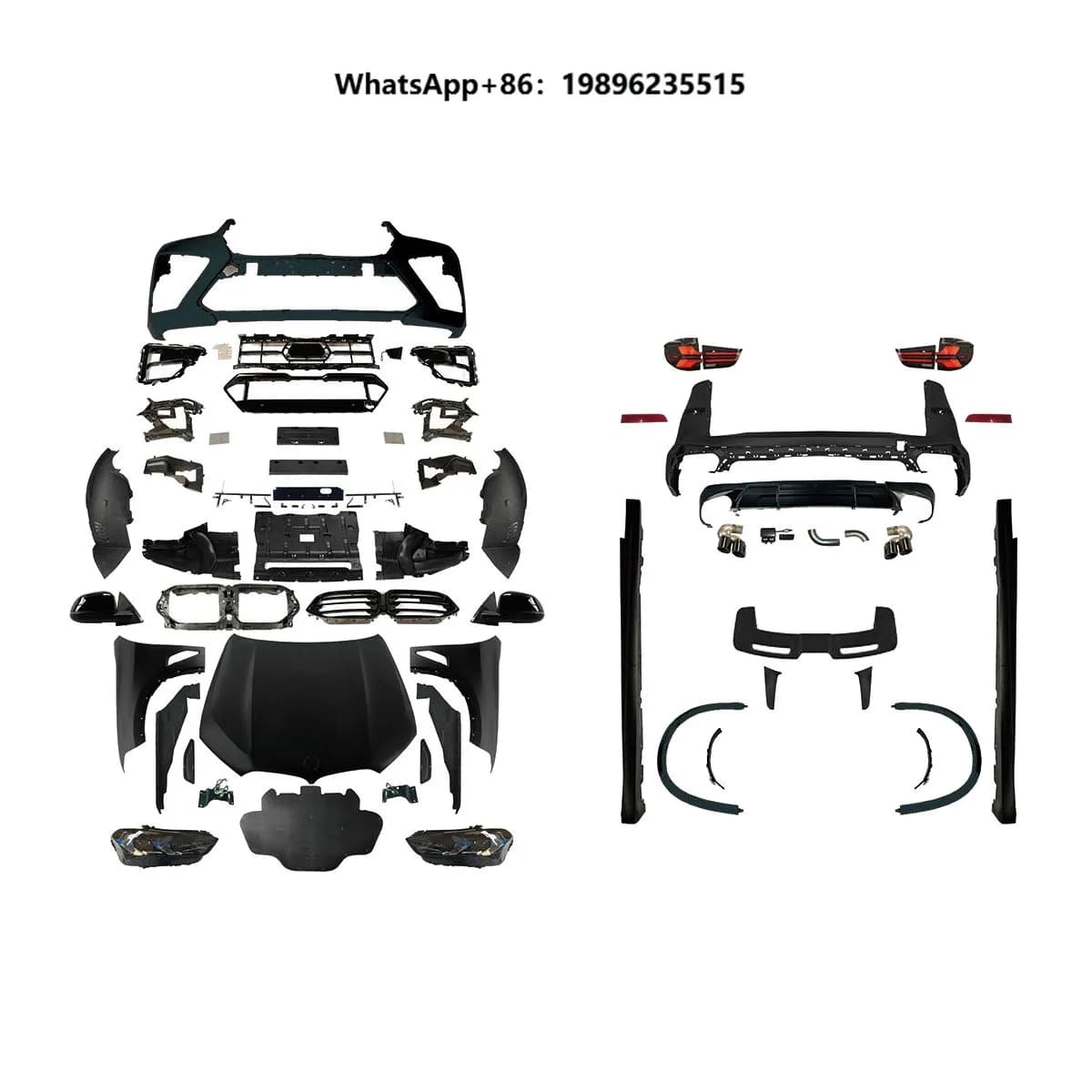 High Quality Full Body Kit for X5 E70 08-13 Upgrade to 23-24 F95 X5M Style New Car Bumpers Parts System
