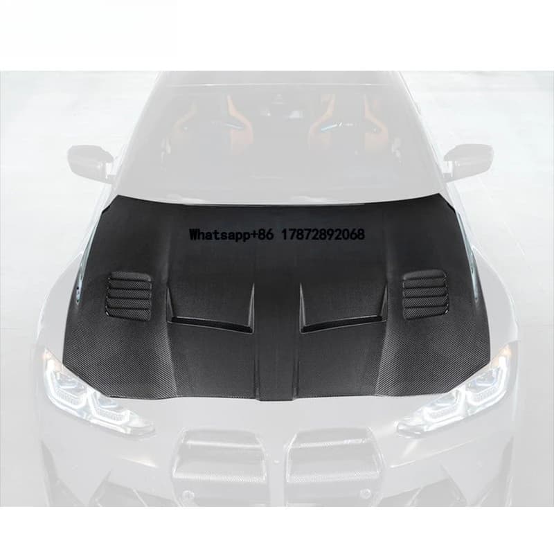 For  G8X M3 M4 Custom Engine Hood GTS-V Style Carbon Fiber with High Quality New Condition Includes Bolts