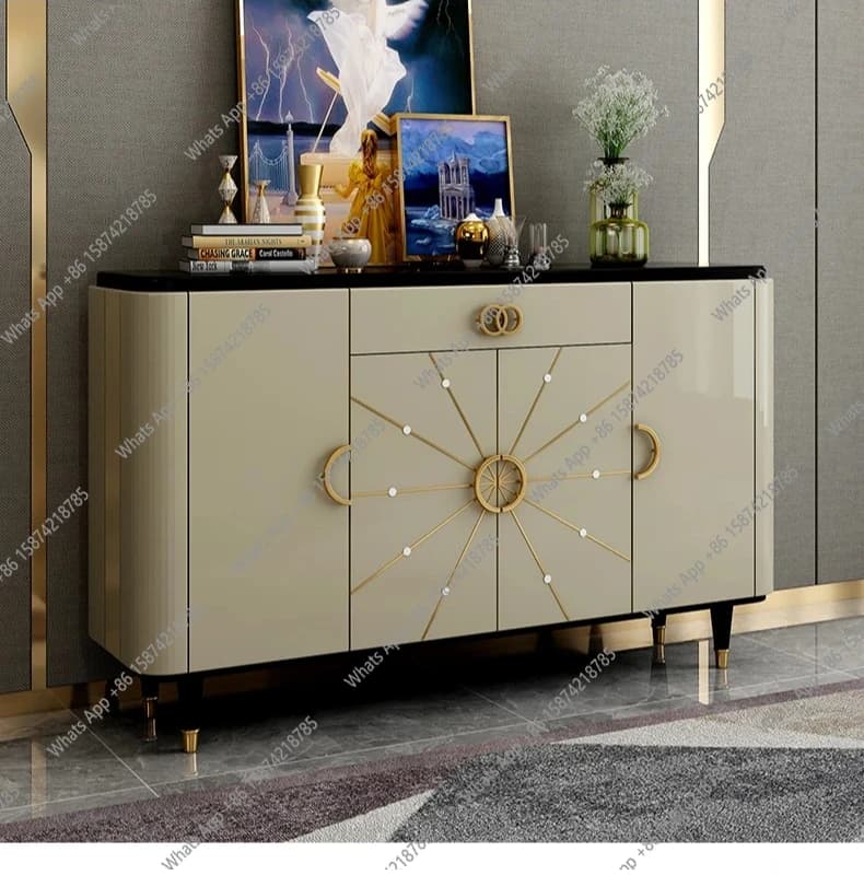 49J Four-door Cabinet Simple Cabinet Door Hall Entrance Complete Locker Light Luxury Bedroom Cabinet Designer