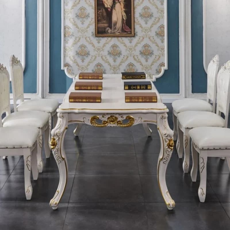 Nordic Complete Dining Table Rectangle Storage Reception Waterproof Dining Table Stand Golden Yemek Odasi Setleri Decorations