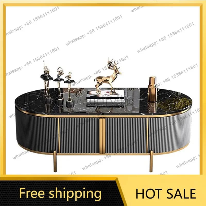 XX. Italian light luxury TV cabinet coffee table combination modern simple small apartment furniture