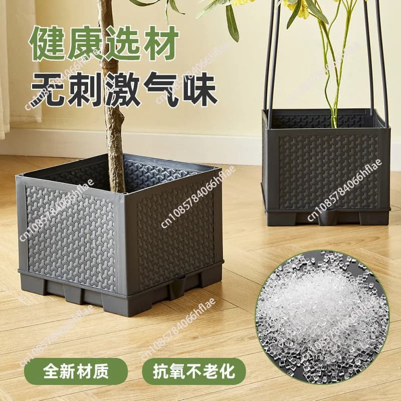 Adjustable Vegetable Planting Box Raised Garden Bed with Trellis Irrigation System for Tomato Cucumber