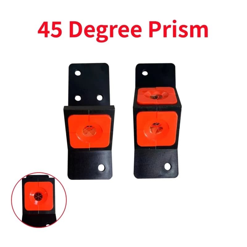 45° Mini Ground Prism, Single & Double Sided Reflective Prism 12.7mm, Survey Instruments For Leica Trimble Total Survey Stations