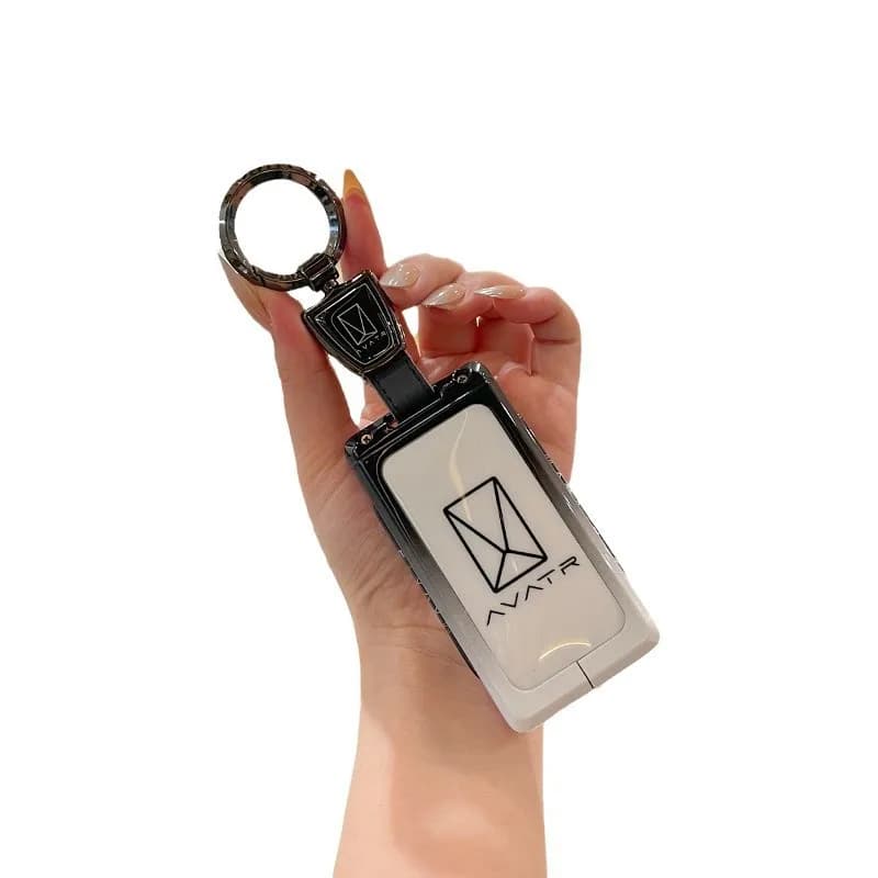 Premium Zinc Alloy Key Cover Case for Avatr 07/11/12/MAX/Ultra (2024) - Protective Key Fob Shell Key Bag Chain