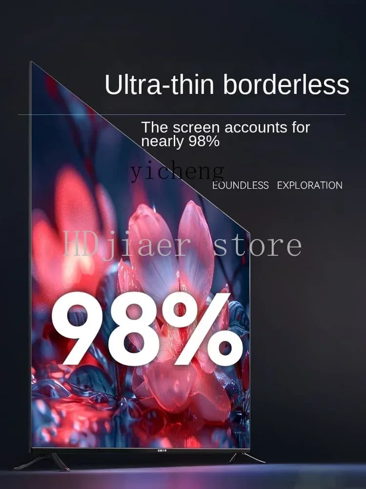 Frameless Full Screen 50-100Inch TV 120 Network Wifi75 Far-Field Voice 85 HD 4K LCD Display