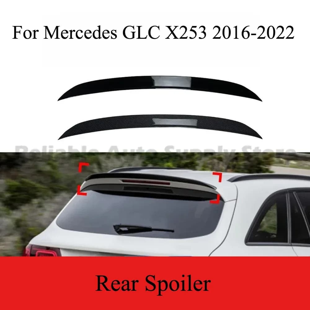 Universal 2pcs Set Rear Spoiler For Mercedes GLC Class X253 GLC200 GLC43 GLC63 2016 2022 AMG Roof Wing Upgrade Stylish Durable