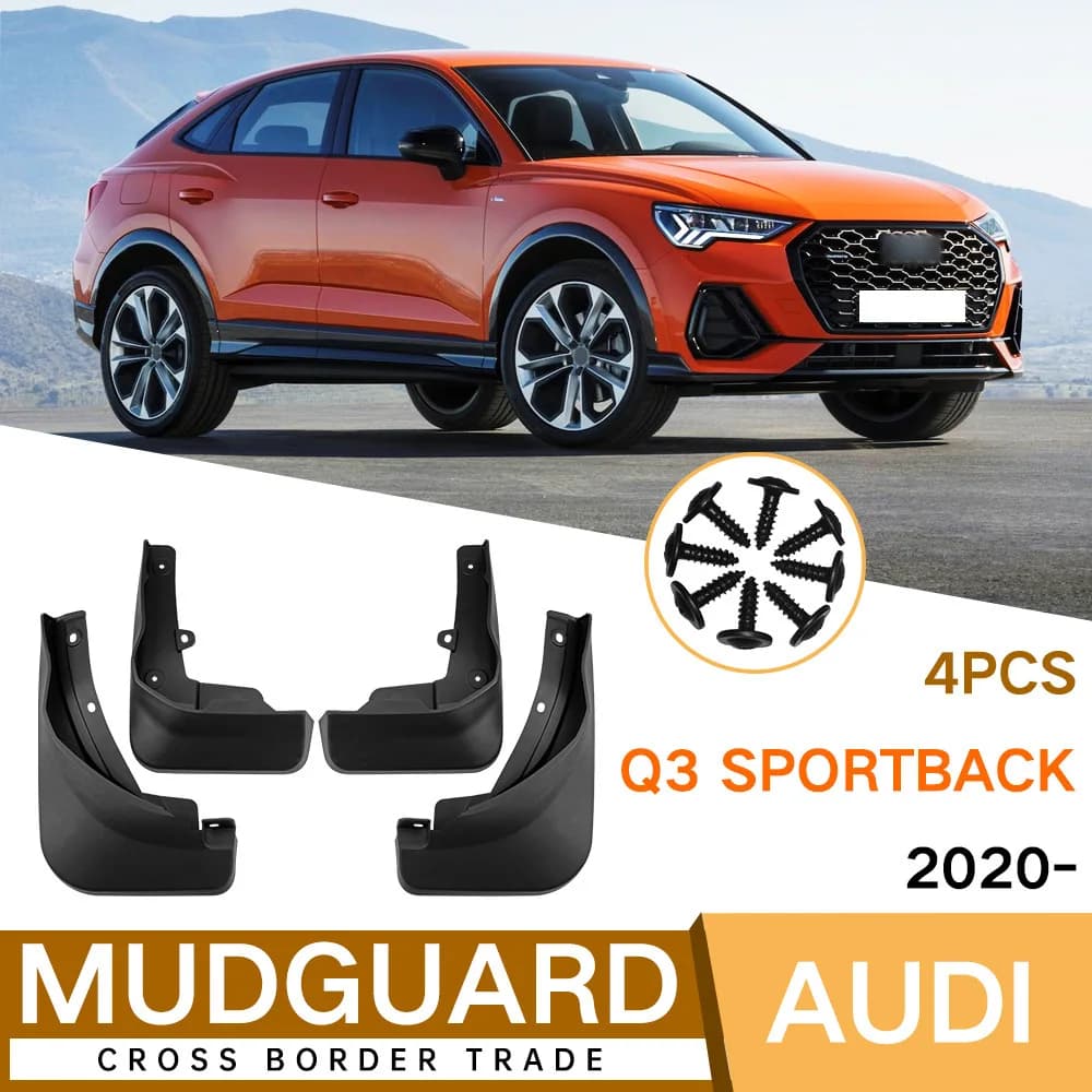 For Audi Q3 Sportback 2020-2024 2022 2023 Coupe Fender mud flaps Q3 Sportback car accessories