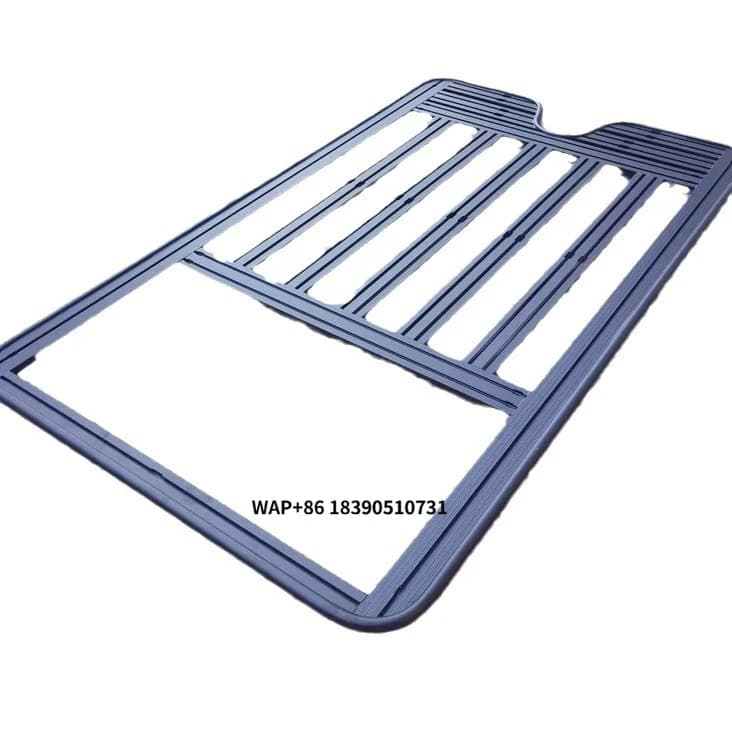 SUV Roof Mount Luggage Rack Expansion Platform Spoiler Aluminum Alloy Foldable 200kg Capacity 2.1x2.1m Size 12V Universal Season