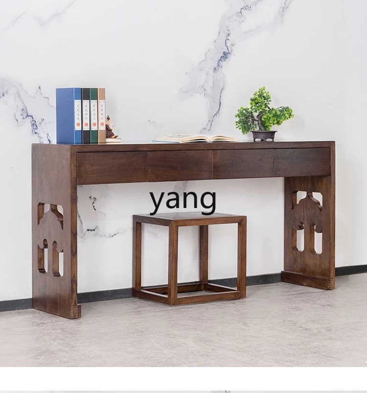LH  New Chinese-style cabinet Old elm porch table Antique desk